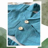 Set botez Moonlight din 5 piese, in și muselină